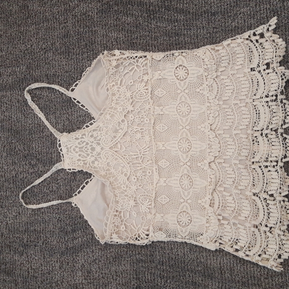 Temp White Floral Lace Camisole Size Small - Picture 6 of 7